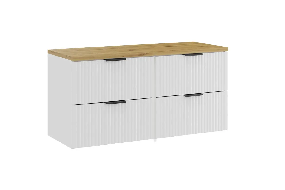 Comad Koupelnová skříňka pod deskové umyvadlo Adel White SET-ADW B ARTISAN 120 bílá/dub artisan