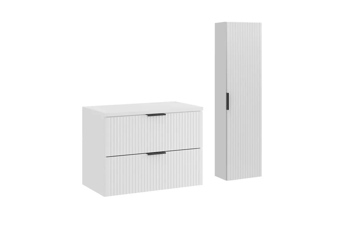 Comad Koupelnová sestava Casad s deskou a skříňkami 80 cm bílá