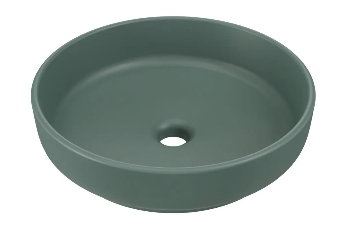 ArtCom Keramické umyvadlo RIVER 1 E-6595 | zelený mat 40 cm