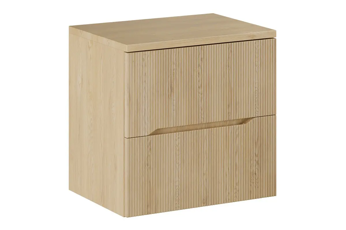 Comad Závěsná skříňka pod umyvadlo Nordic s deskou 60 cm dub cremona