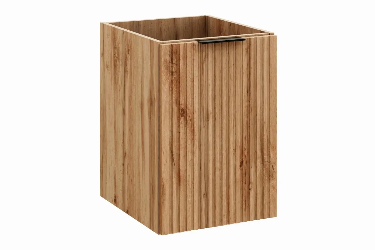 Comad Závěsná koupelnová skříňka s košem na prádlo Casad 40 cm dub wotan