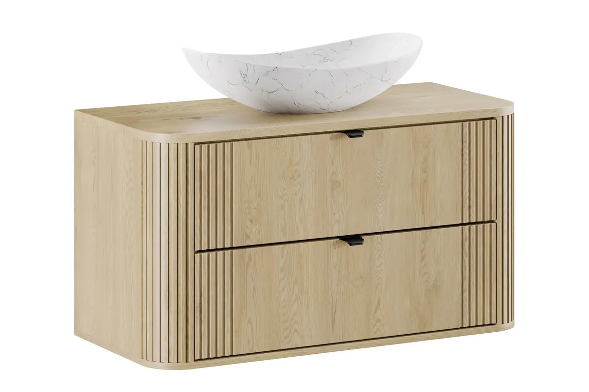 Comad Koupelnová skříňka s deskovým umyvadlem SET-OVC B CREMONA 100 dub cremona