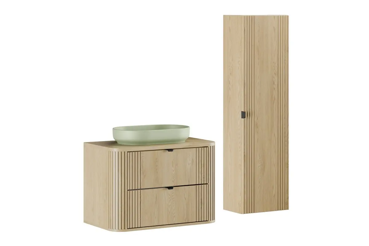 Comad Set koupelnového nábytku Ovalia Cremona 80 dub cremona