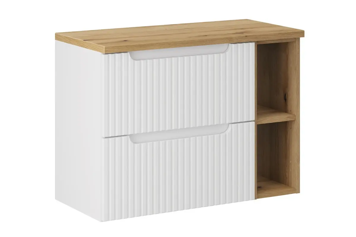 Comad Koupelnová skříňka pod deskové umyvadlo SET-NOW B Oak 80 bílá/dub coast evoke