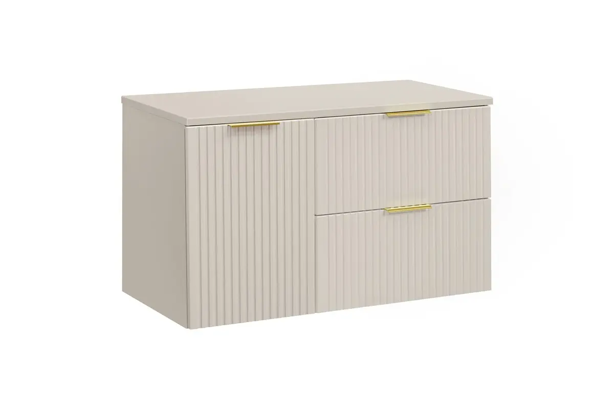 Comad Závěsná skříňka Adele Cashmere s deskou 100 cm kašmírová