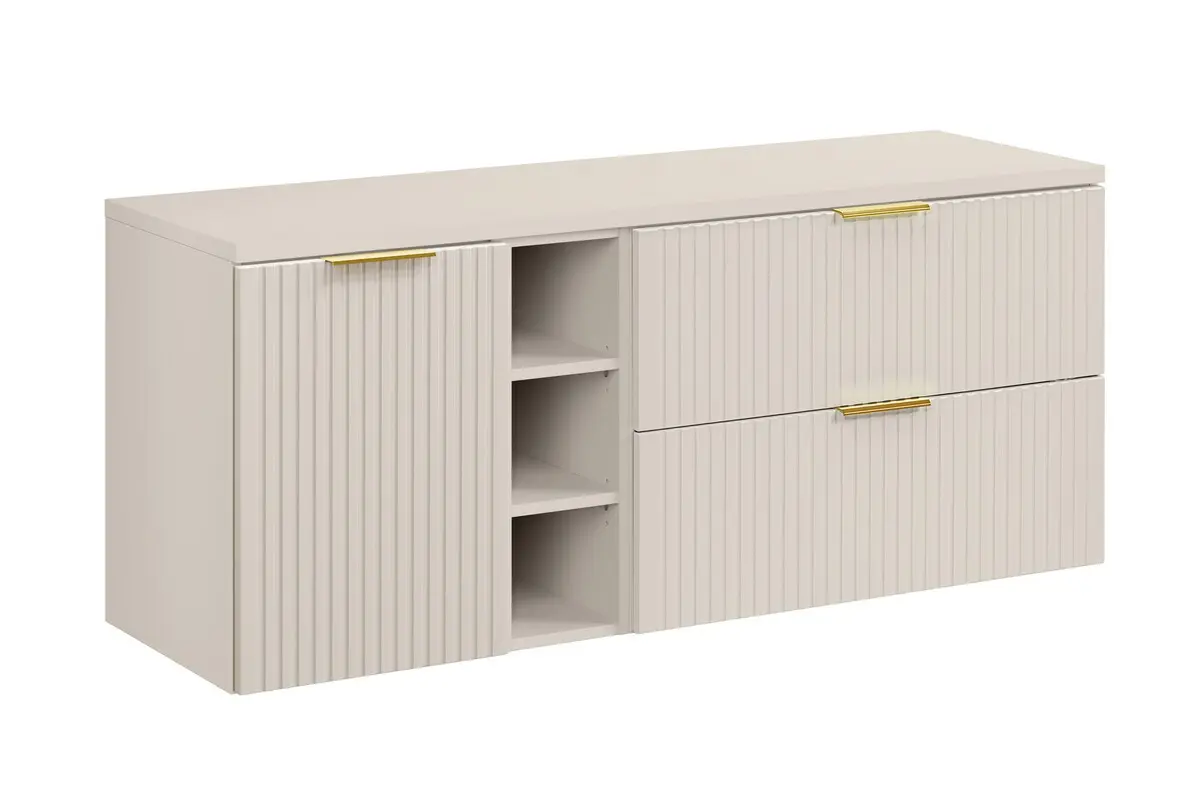 Comad Koupelnová skříňka pod deskové umyvadlo set Adel Cashmere 140 kašmír