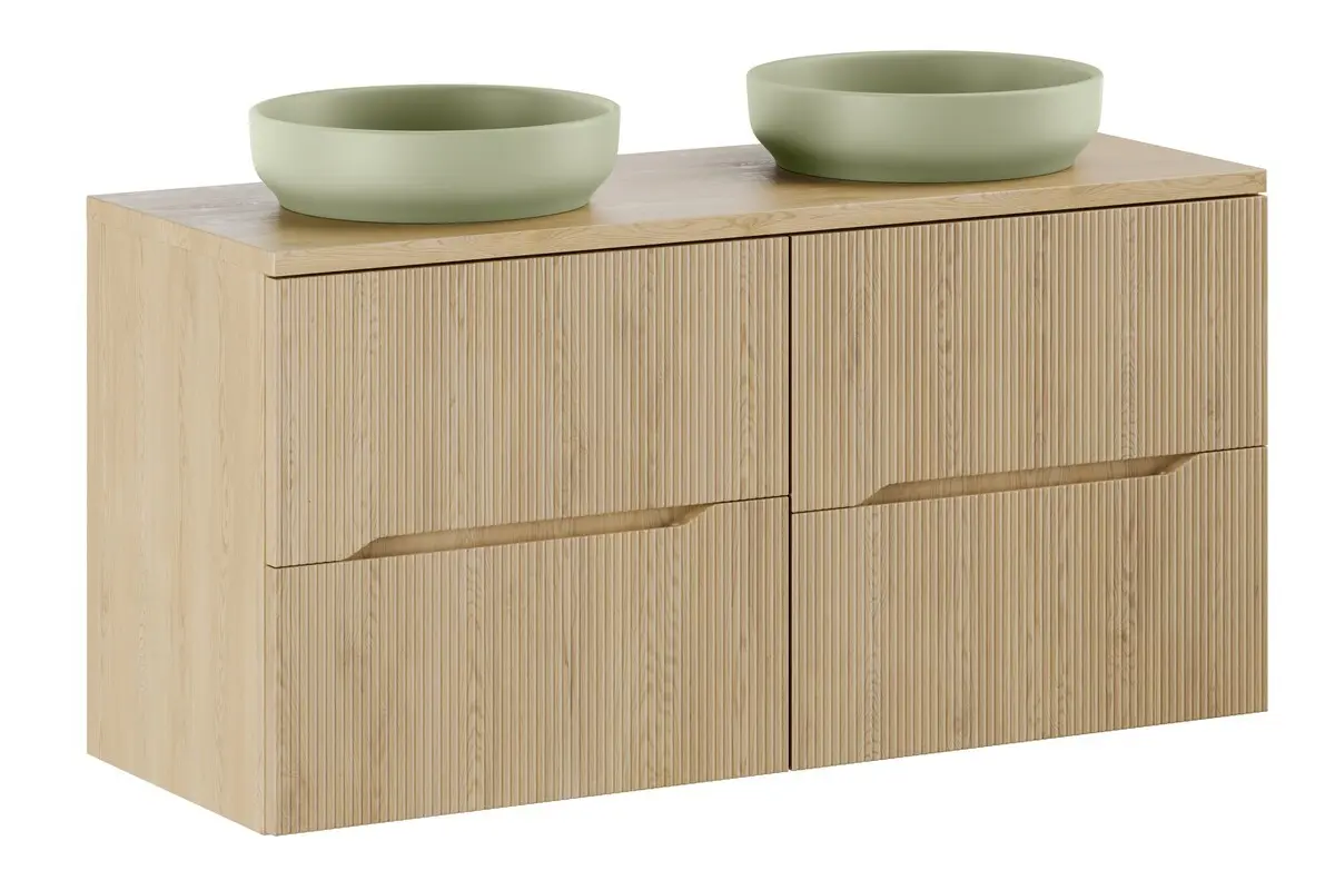 Comad Koupelnová skříňka s deskovými umyvadly set Nordic Cremona 120 dub cremona
