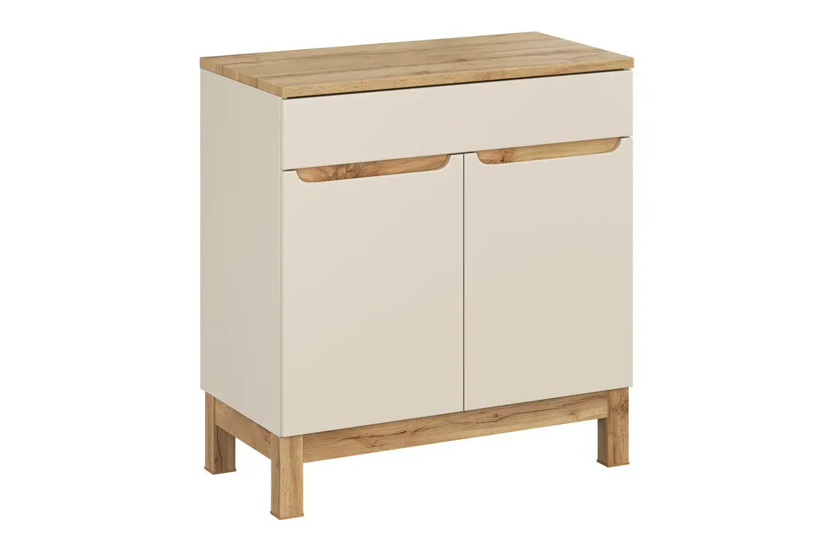 Comad Skříňka pod umyvadlo Bali Casad s deskou 80 cm kašmírová/dub wotan