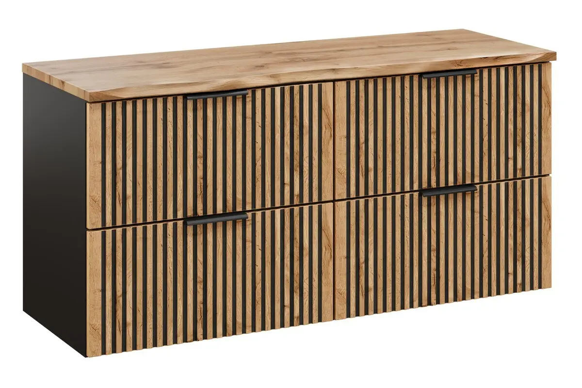 Comad Koupelnová skříňka pod deskové umyvadlo set Xilo 120 šedá/dub wotan