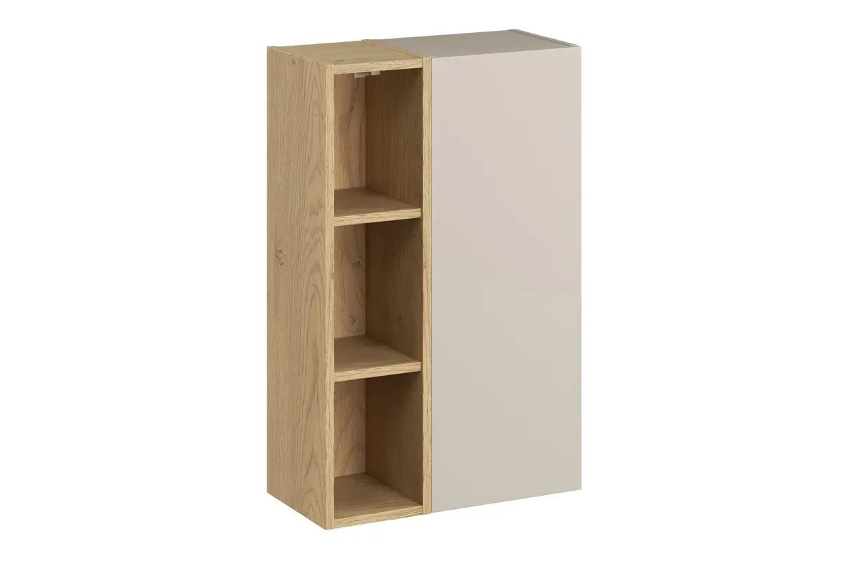 Comad Závěsná koupelnová skříňka UNI 50 cm kašmírová/dub cremona