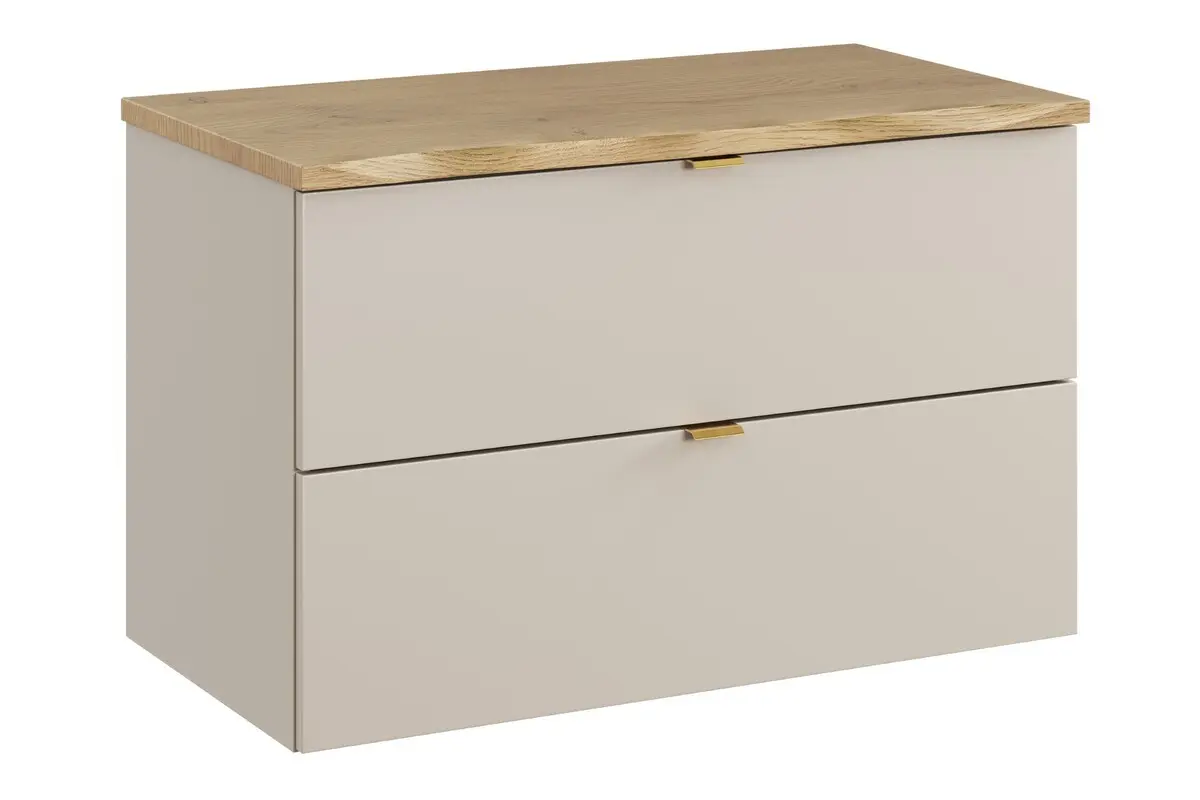 Comad Koupelnová skříňka pod deskové umyvadlo Dalia Cashmere 80 kašmír/dub cremona