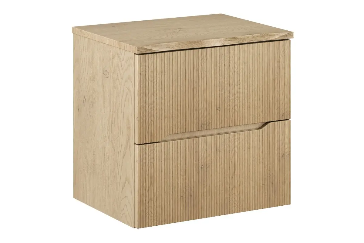 Comad Závěsná skříňka pod umyvadlo Nordic Nature s deskou 60 cm dub cremona
