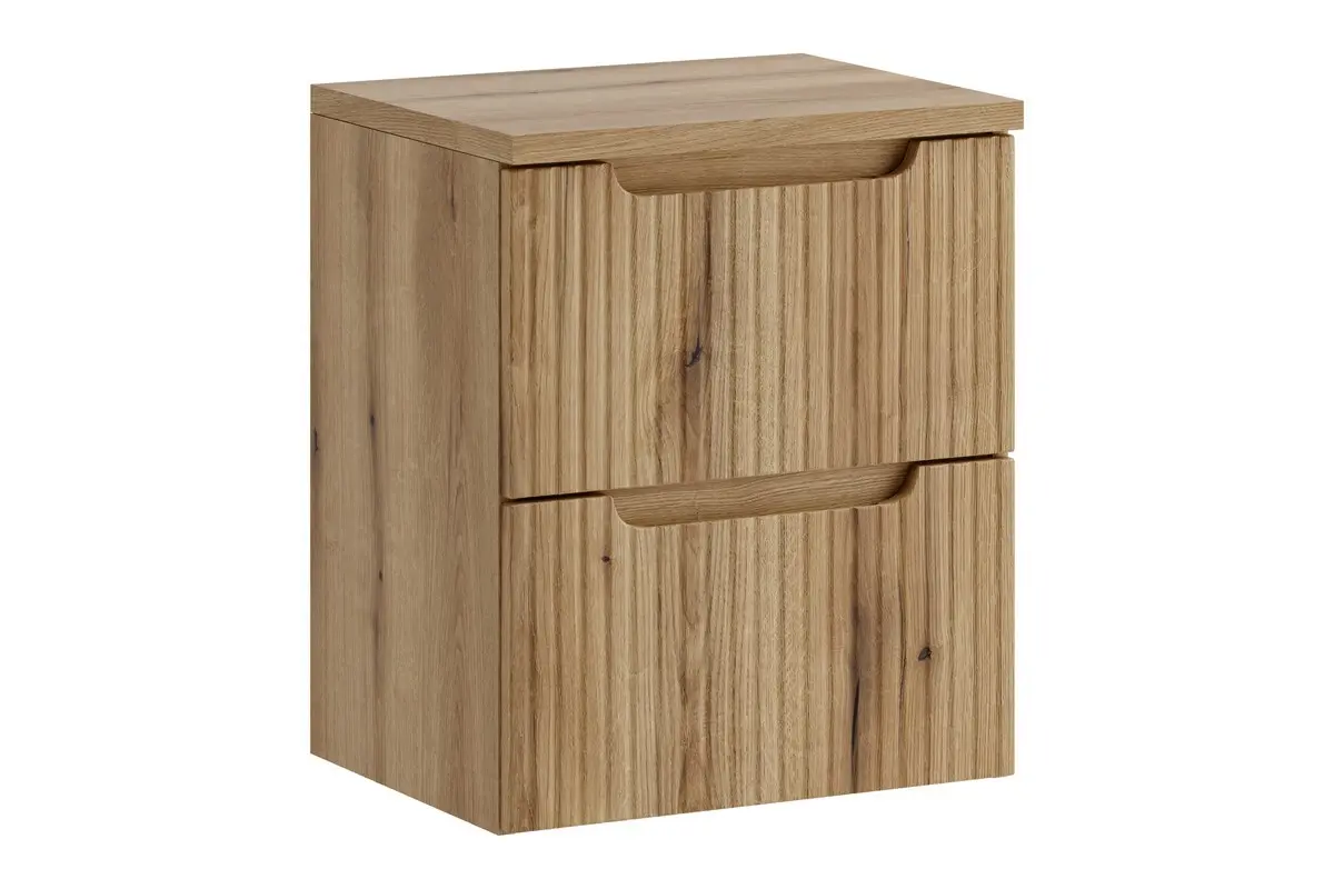Comad Závěsná skříňka pod umyvadlo Nova s deskou 50 cm dub coast evoke
