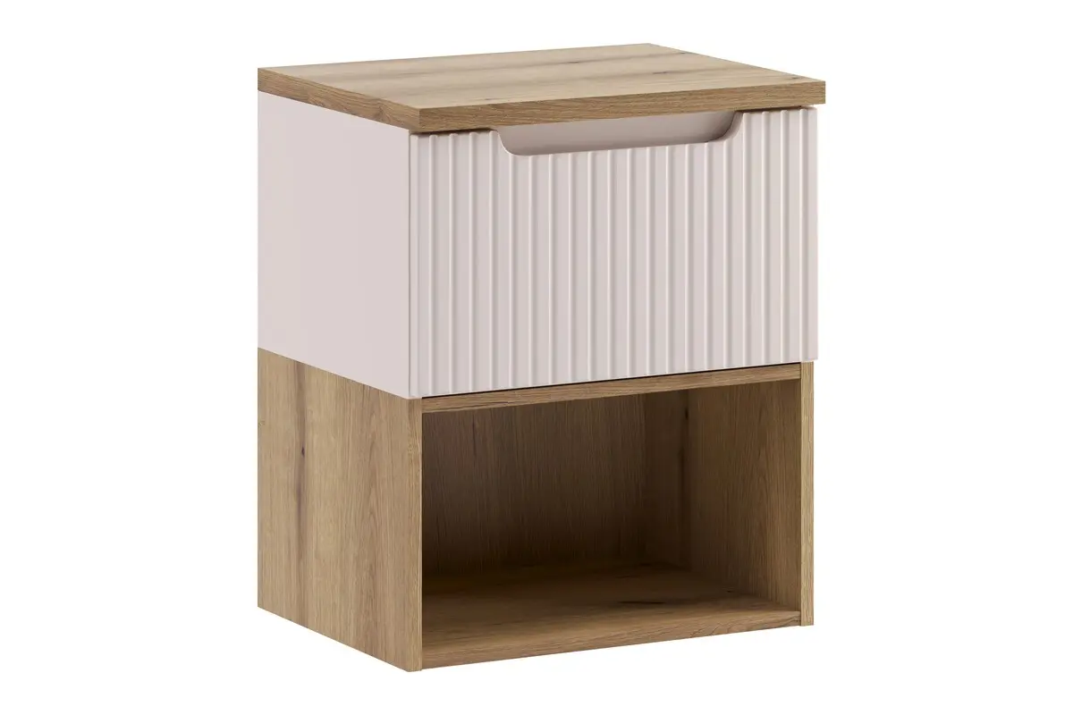 Comad Koupelnová skříňka pod deskové umyvadlo set Nova Cashmere II. 50 kašmír/dub coast evoke