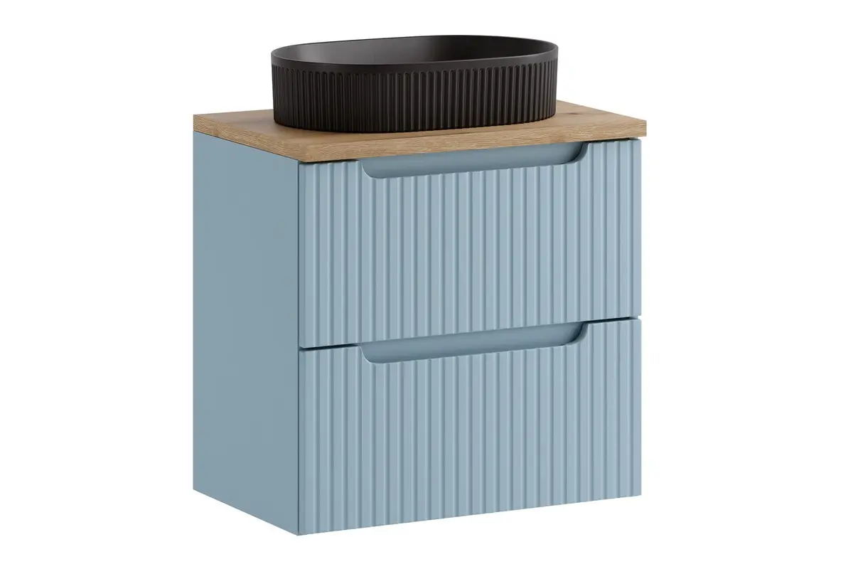 Comad Koupelnová skříňka s deskovým umyvadlem Nova Denim 60 denim/dub coast evoke