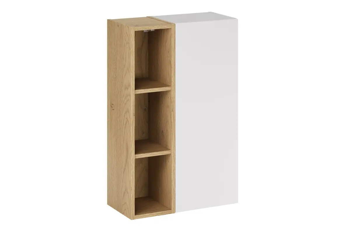 Comad Závěsná koupelnová skříňka Aster 50 cm bílá/dub cremona