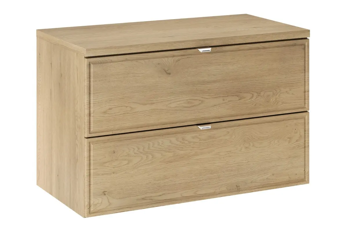 Comad Závěsná skříňka pod umyvadlo Terra s deskou 80 cm dub cremona