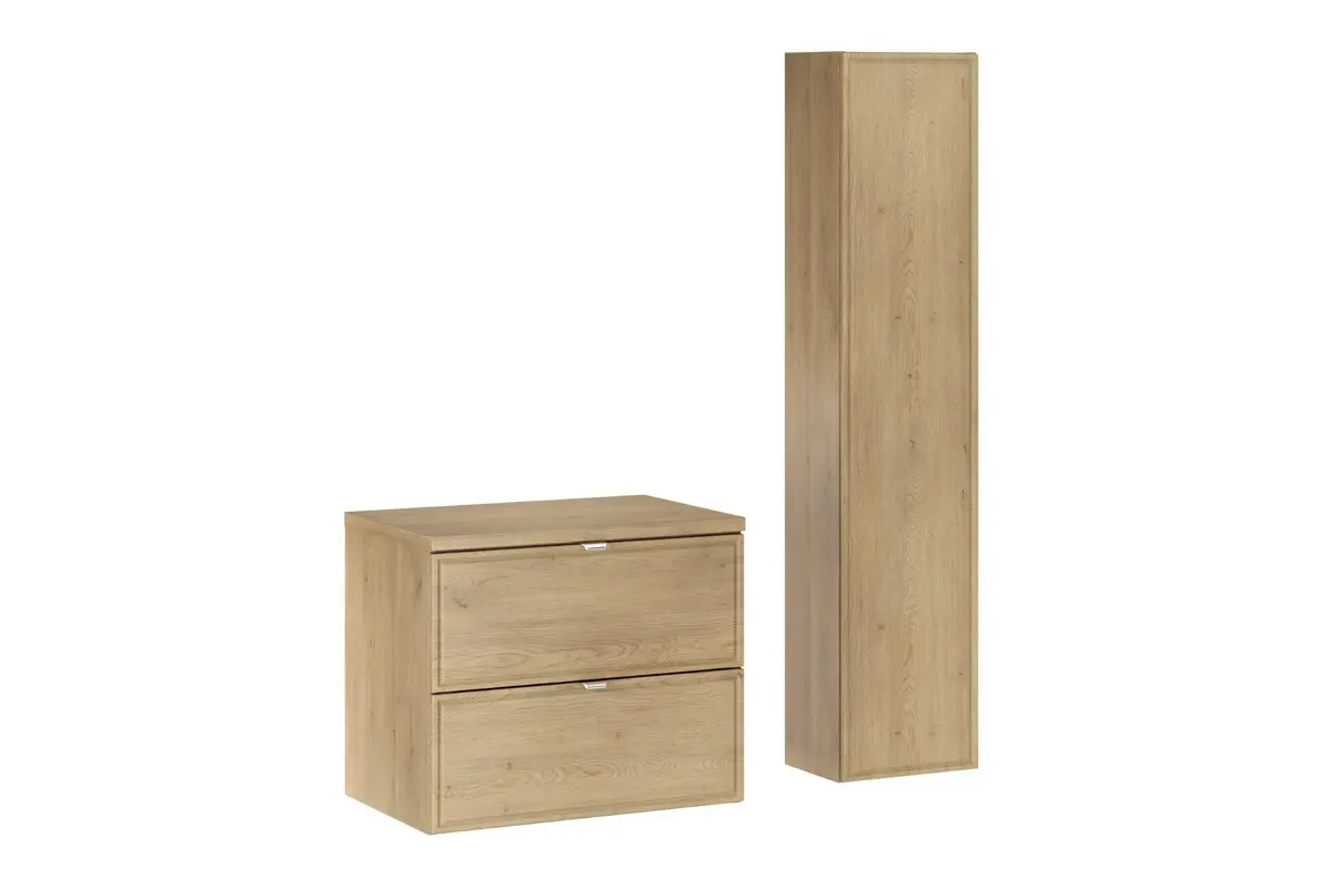 Comad Koupelnová sestava Terra s deskou a skříňkami 60 cm dub cremona