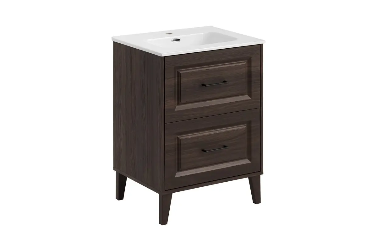 Comad Koupelnová skříňka Dorothy Go se zápustným umyvadlem 60 cm dub ristretto