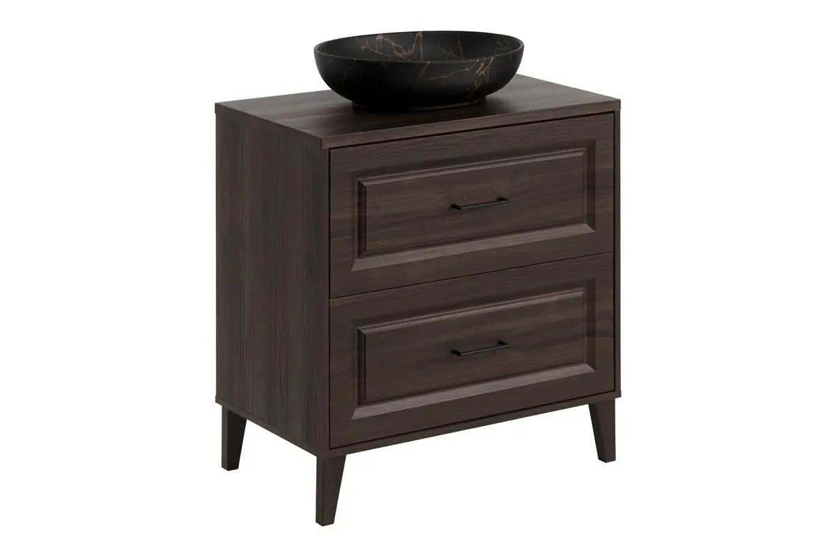 Comad Koupelnová skříňka Dorothy Mona s deskou a umyvadlem 80 cm dub ristretto