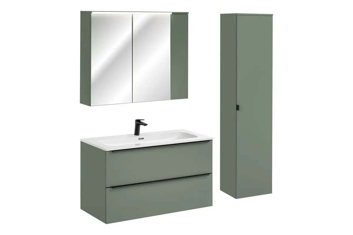 Comad Set koupelnového nábytku Sombra Green 100 rákosově zelená