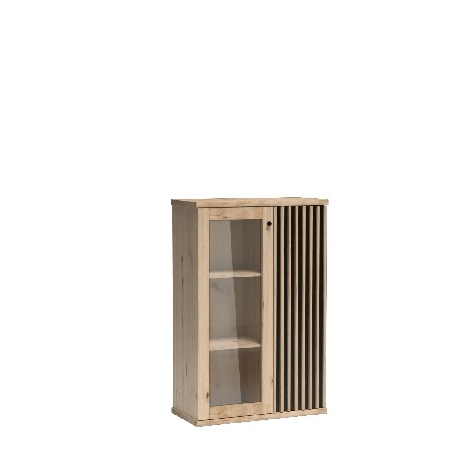Vivaldi Vitrína Moderno C3 86 cm dub Artisan/černá