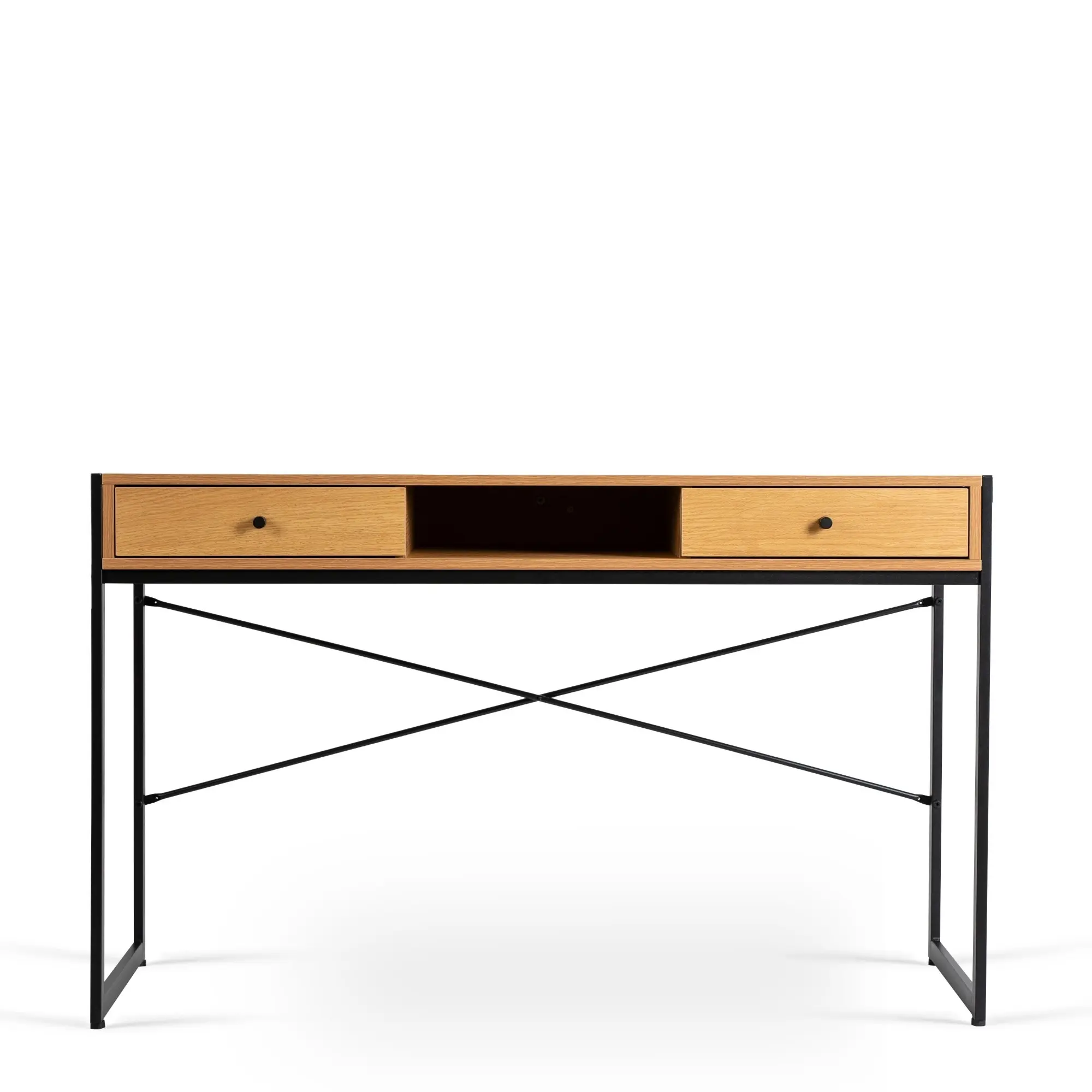 Vivaldi Psací stůl se zásuvami Rex 123 cm dub Craft zlatý/černý