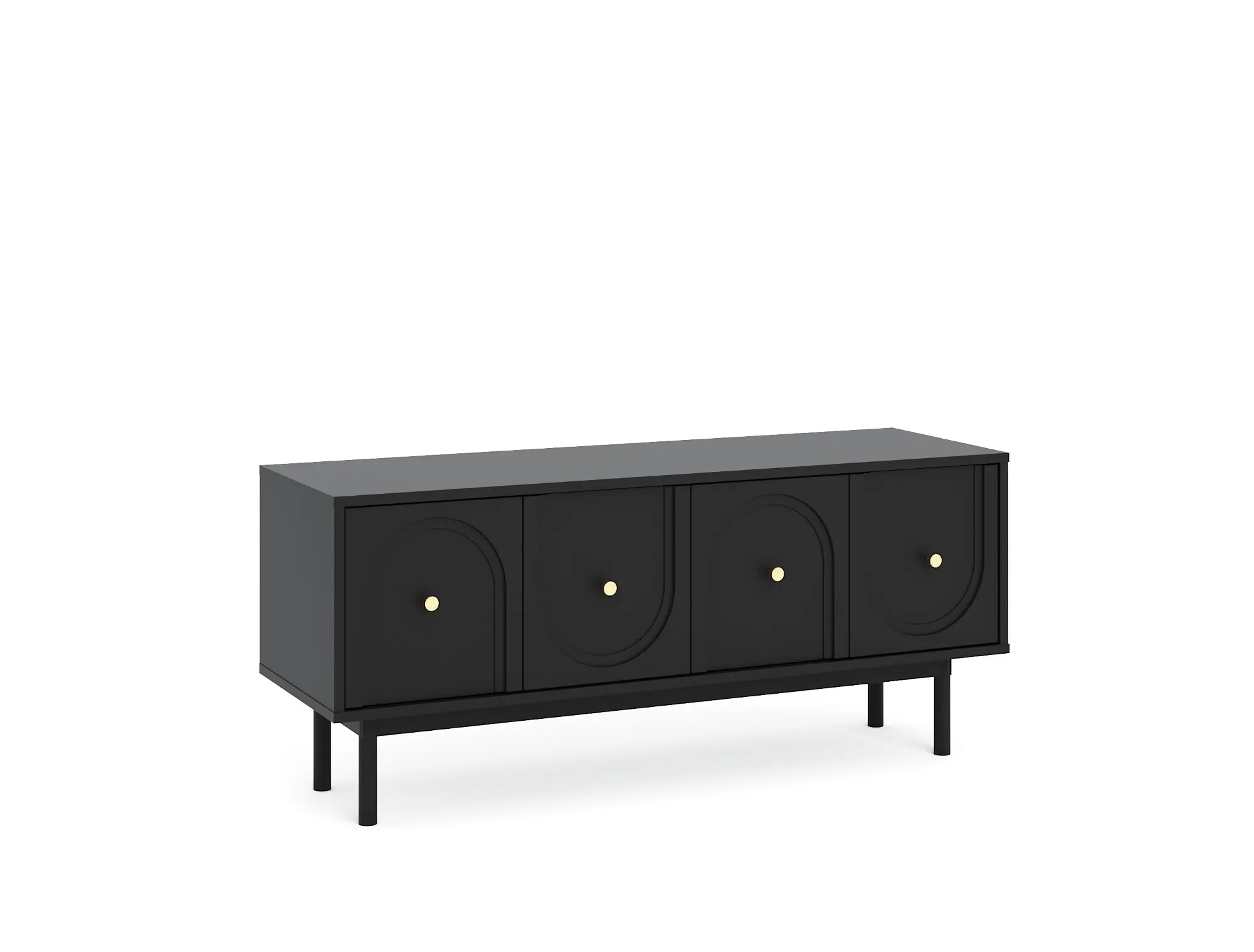 Vivaldi TV stolek Mazoma 154 cm černý/zlatý