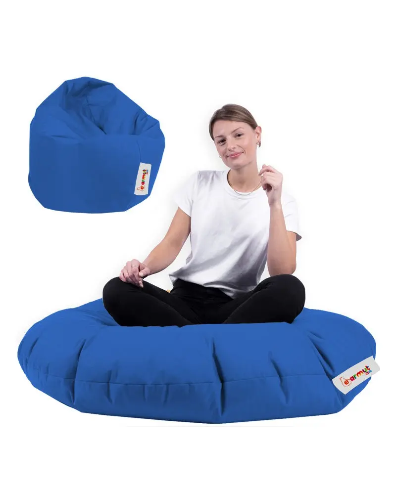 Hanah Home Zahradní sedací vak Lyzi 100x20 cm/ 65x65 cm modrý