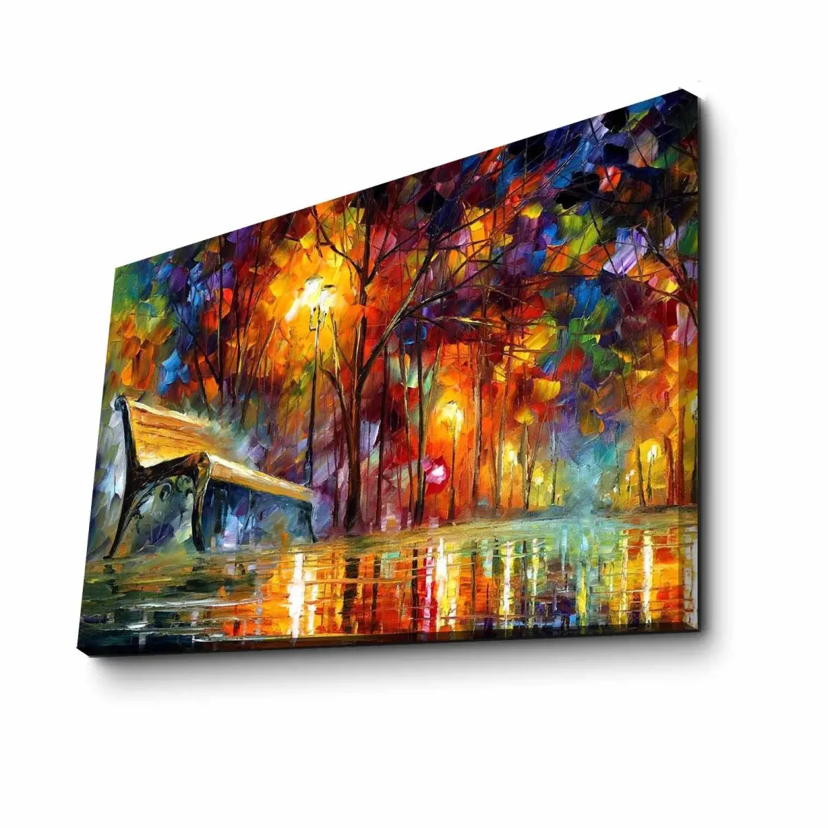 ASIR Obraz na plátně LAVIČKA V PARKU 45 x 70 cm