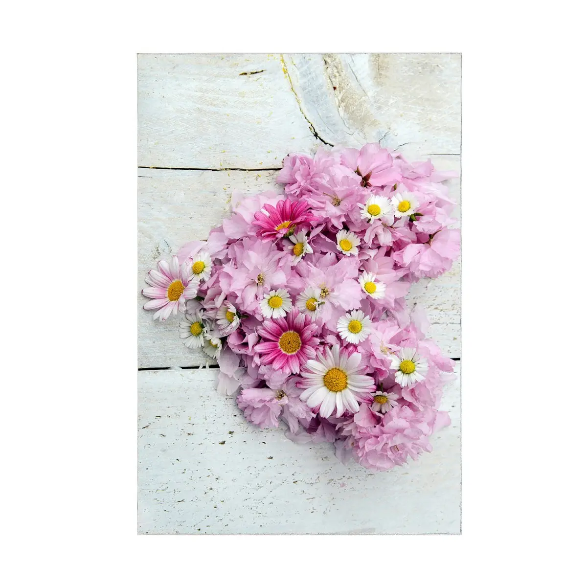 L'essentiel Sada 2 kusů koupelnových předložek FlowersForYou bílá/růžová