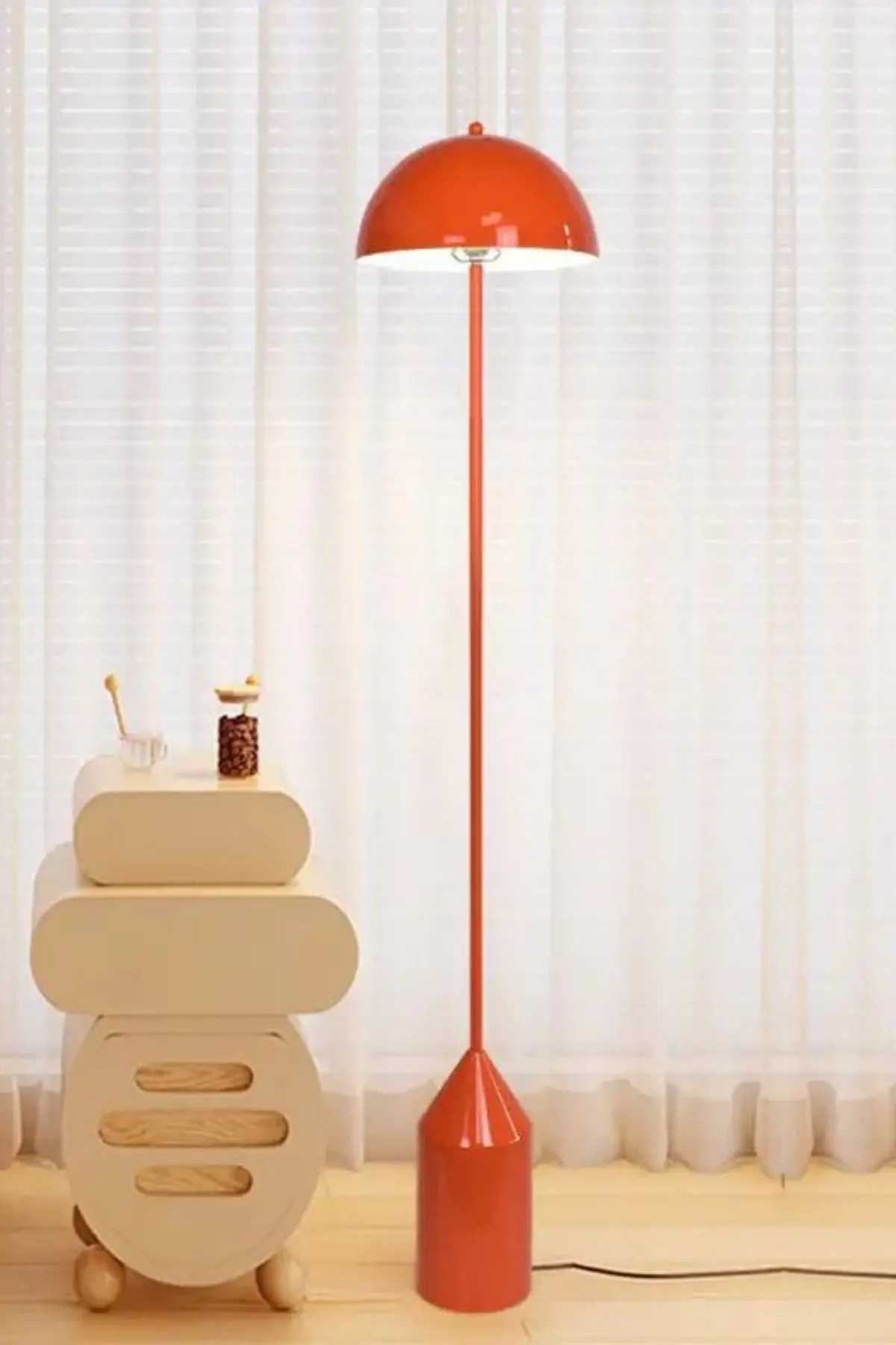 Opviq Stojací lampa MUSHROOM oranžová