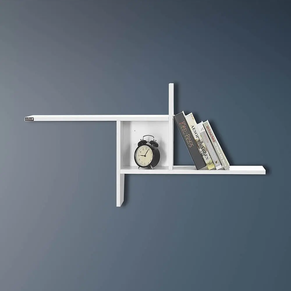 Kalune Design Nástěnná polička RAF 100x50 cm bílá