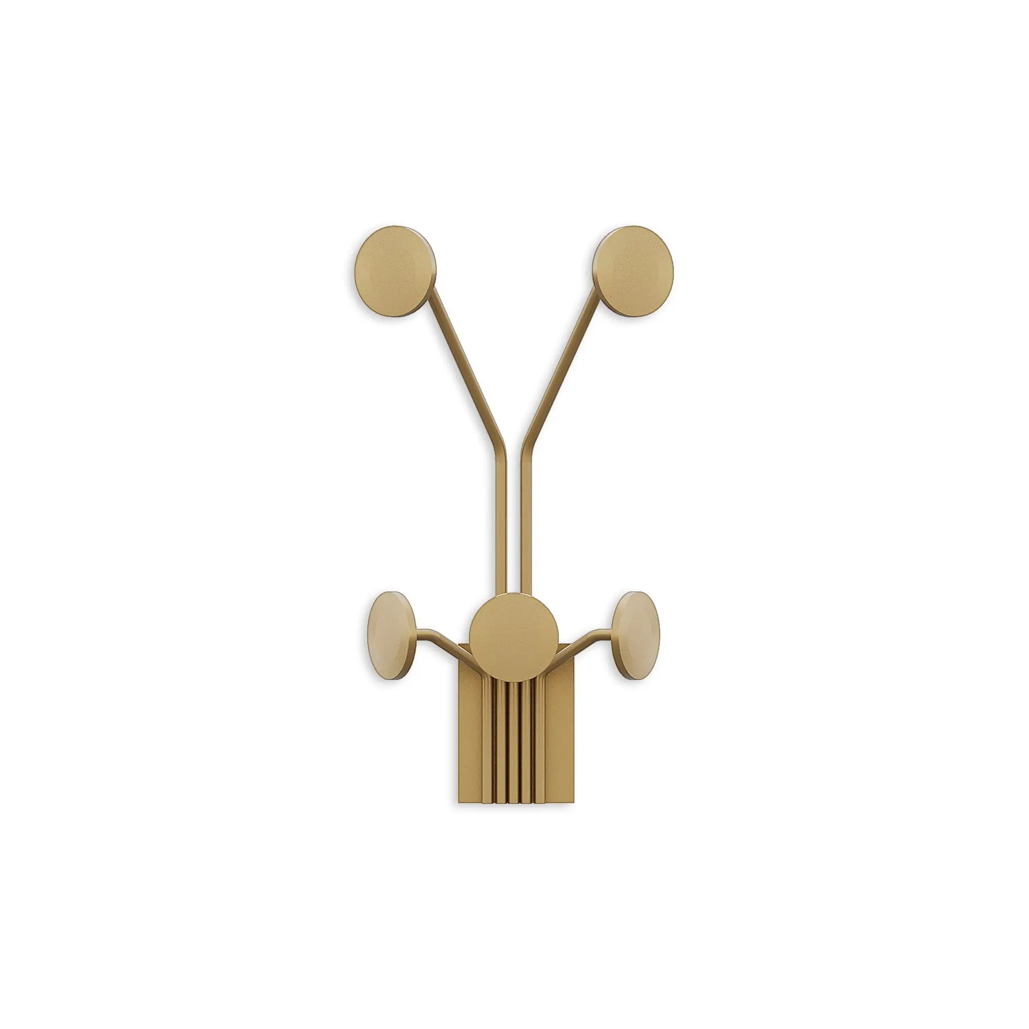 Wallity Nástěnný kovový háček Giraffe 24 cm zlatý