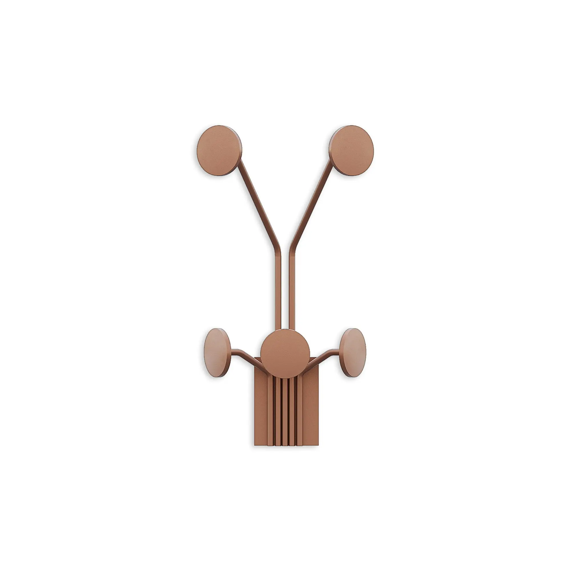 Wallity Nástěnný kovový háček Giraffe 24 cm bronz
