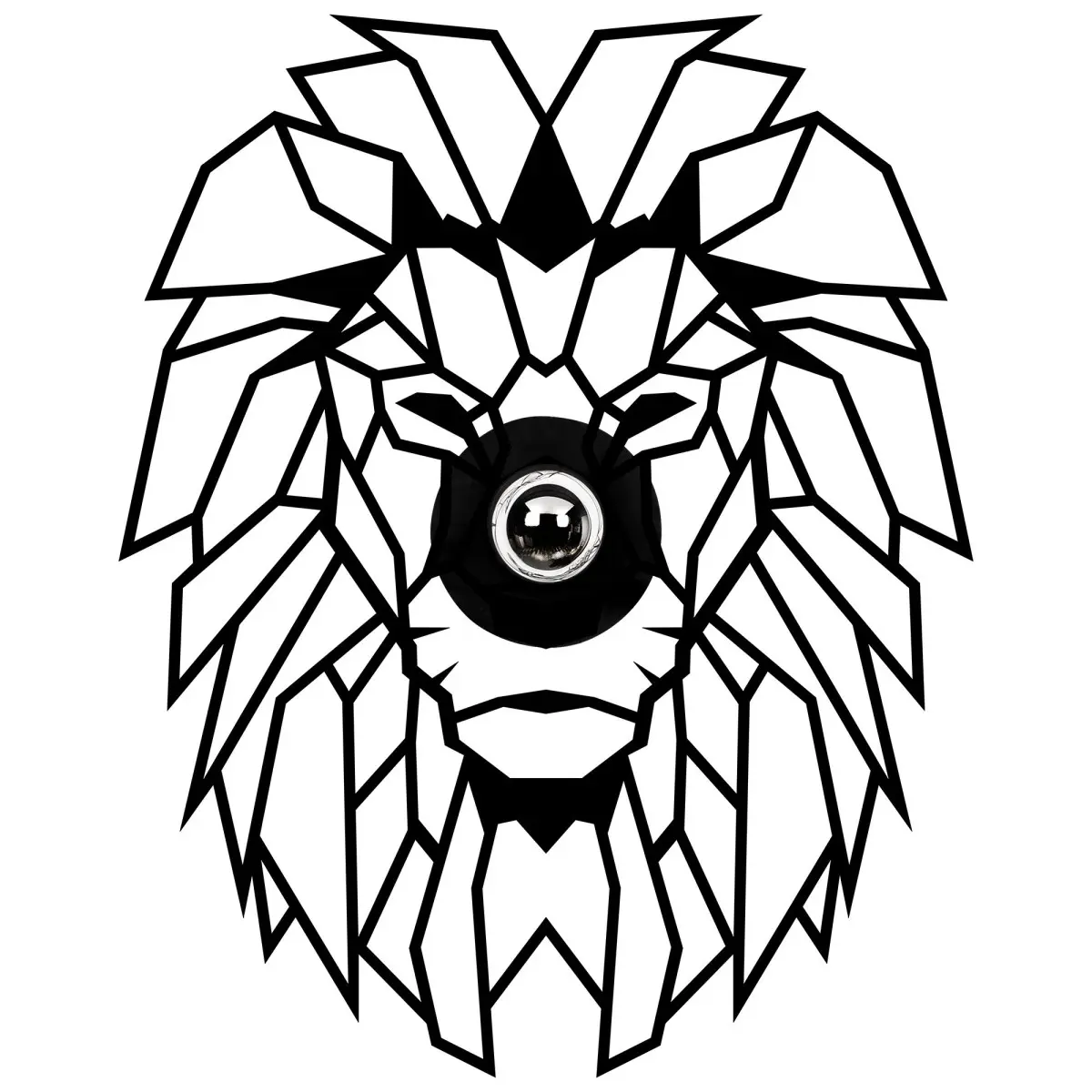 Opviq Nástěnná lampa Lion černá