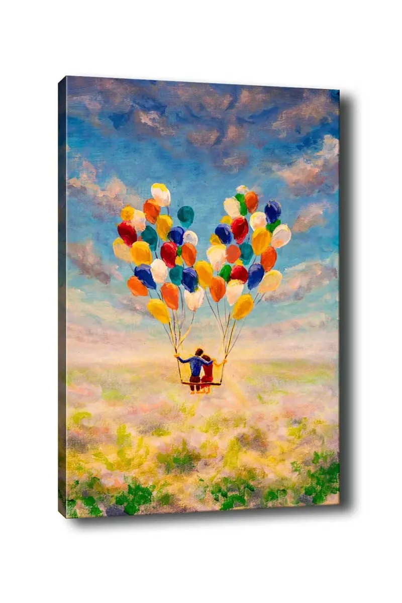 ASIR Nástěnný obraz BALLS plátno 50 x 70 cm