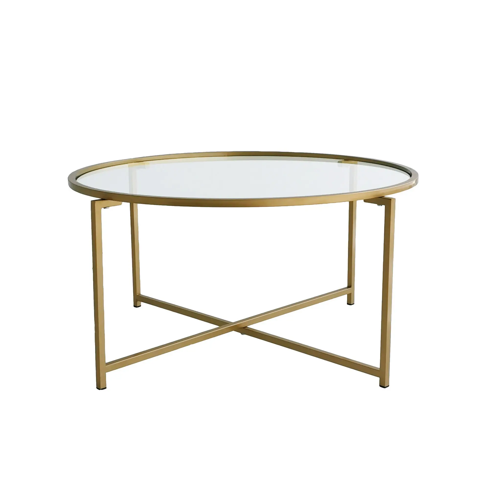 Kalune Design Konferenční stolek Gold Sun zlatý