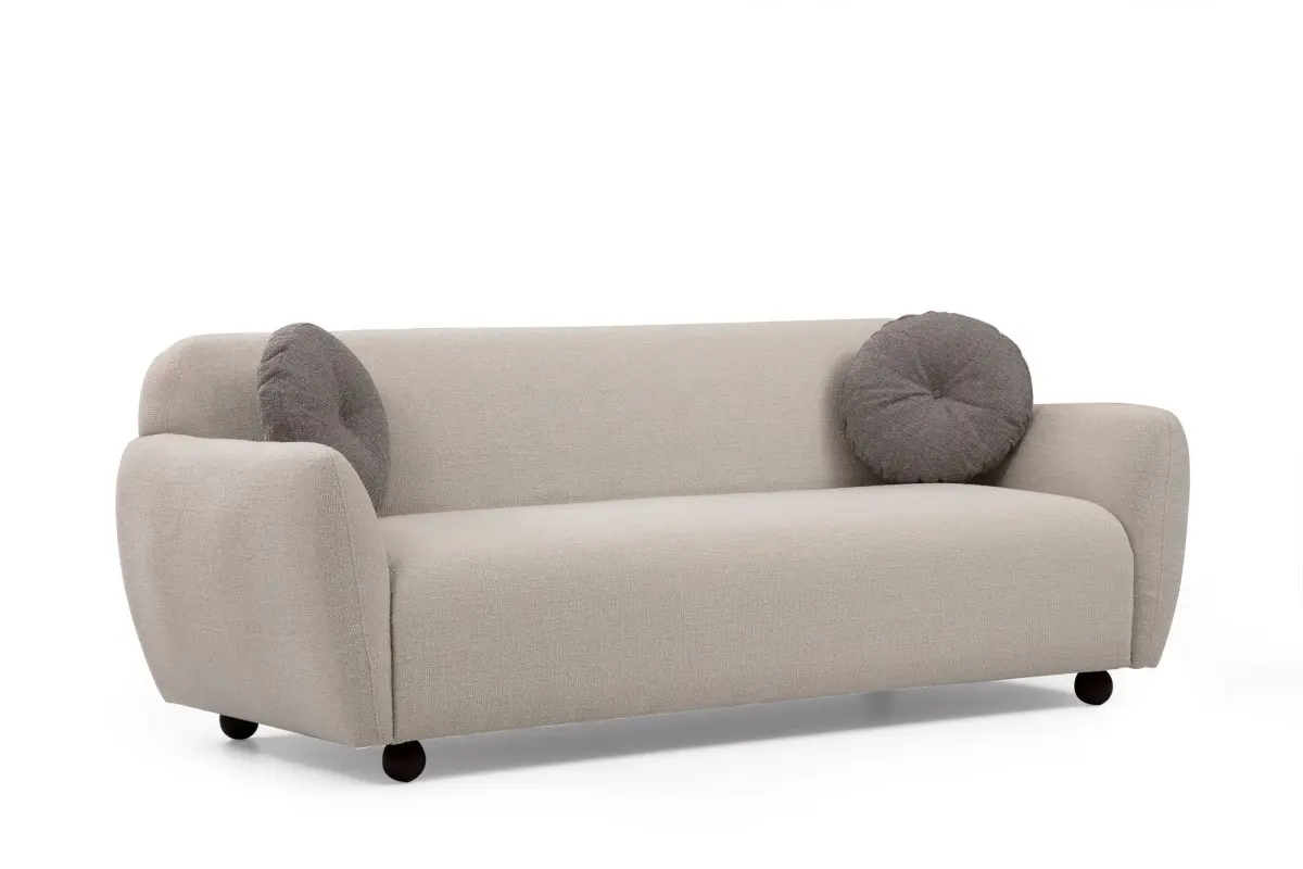 Hanah Home Třímístná pohovka Eddy 223 cm krémová