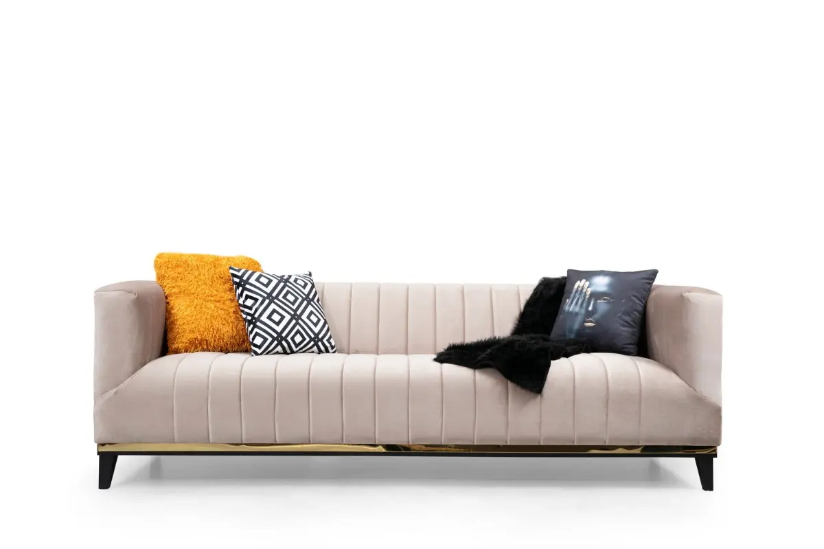 Hanah Home Třímístná pohovka Bellino 222 cm béžová