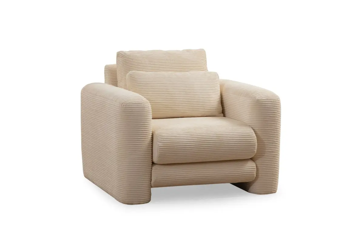 Hanah Home Designové křeslo Lily béžové