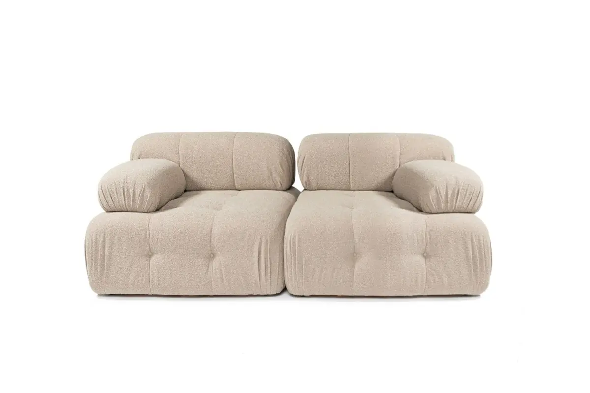 Hanah Home Dvoumístná modulární pohovka Doblo 210 cm broskvová