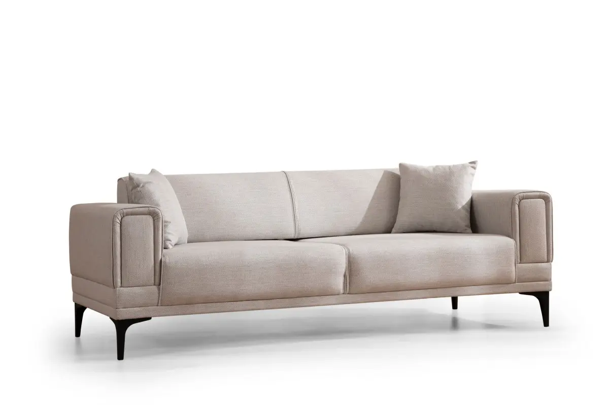 Hanah Home Třímístná rozkládací pohovka Horizon 230 cm ecru