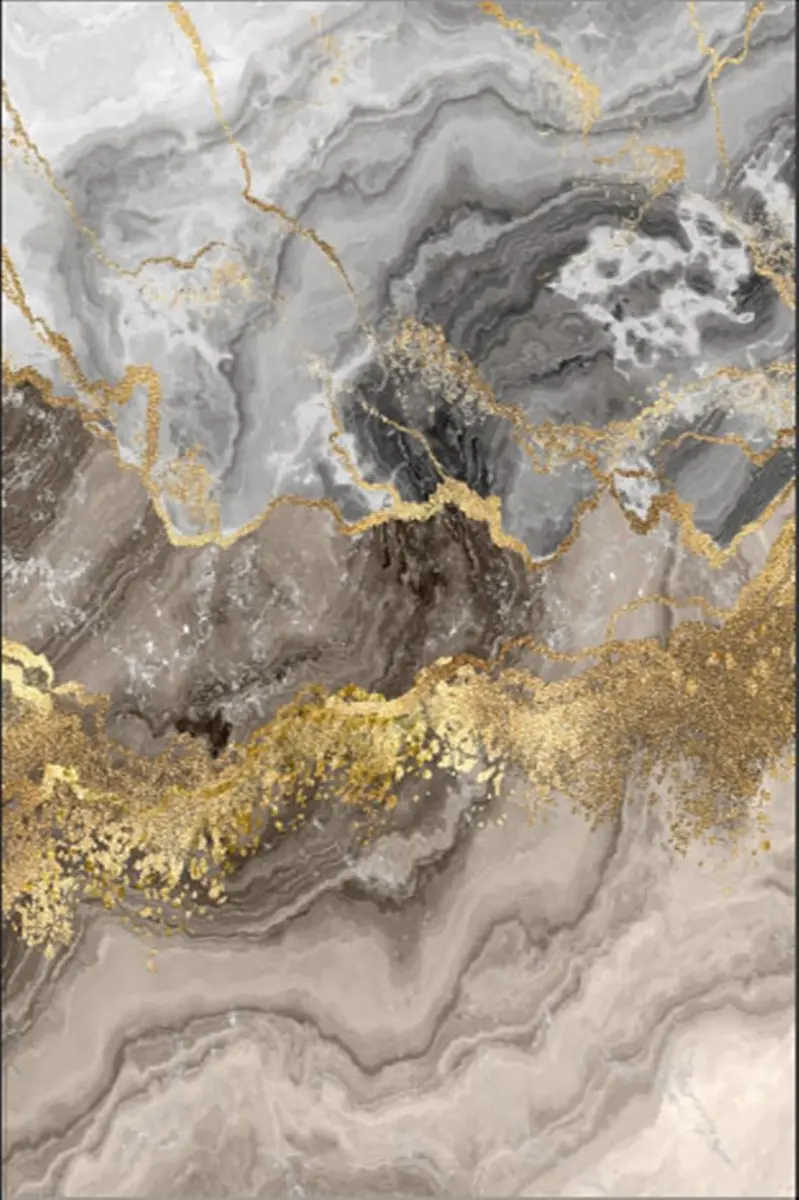 Conceptum Hypnose Koberec Marble 180x280 cm šedý/zlatý