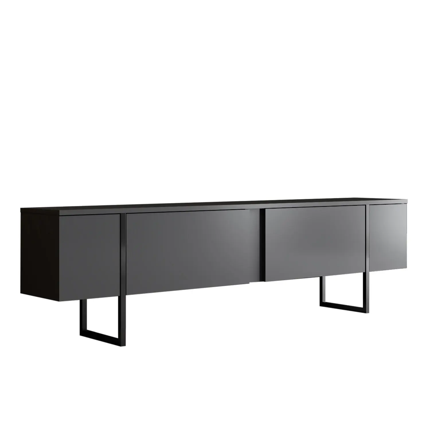 Kalune Design TV stolek Luxe 180 cm antracit/černý