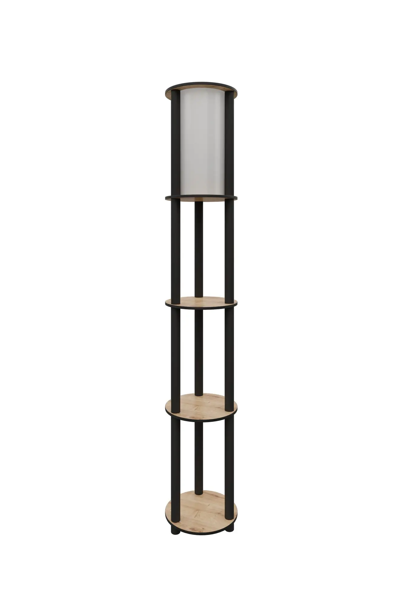 Opviq Stojací lampa KS-11107 ořech