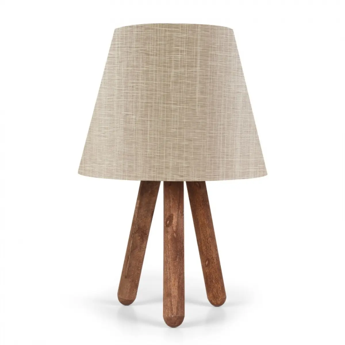 Opviq Stolní lampa Bechos 33 cm ořechová/hnědá
