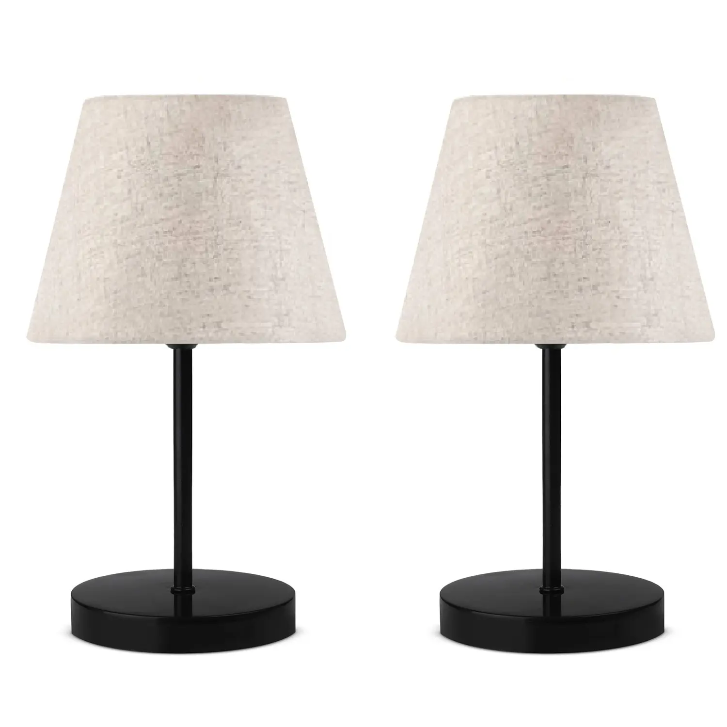 Opviq Sada 2 ks stolních lamp Gigi krémová/černá