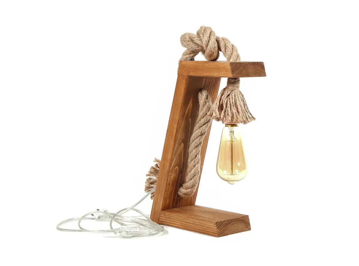 ASIR Stolní lampa KN13 hnědá zlatá