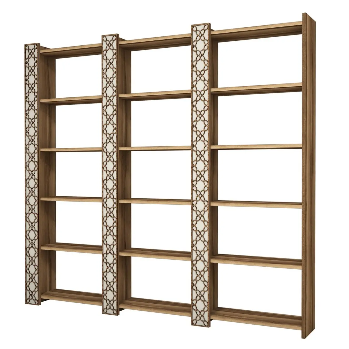 Knihovna City 3 - Walnut, Cream